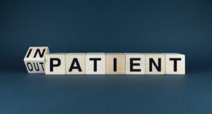 Inpatient vs Outpatient Rehab Concept