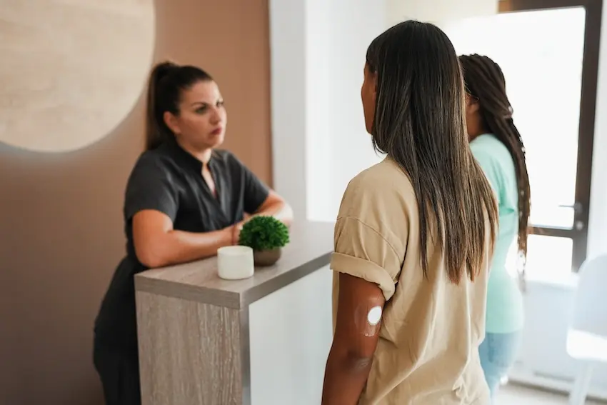 Welcoming intake area at Carolina Recovery's Raleigh addiction treatment center