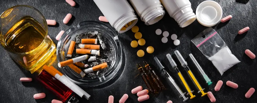 Several drugs are represented in a raleigh drug rehab center.